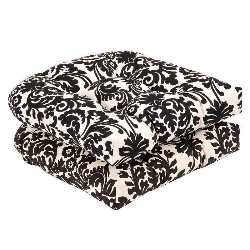 Pillow Perfect Outdoor 5'' Dining Chair Seat Cushion (Set of 2)
