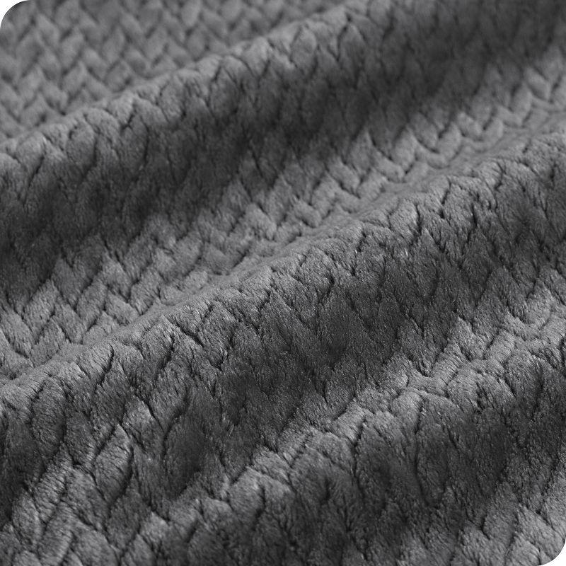 Bare Home Textured Microplush Blanket & Reviews | Wayfair