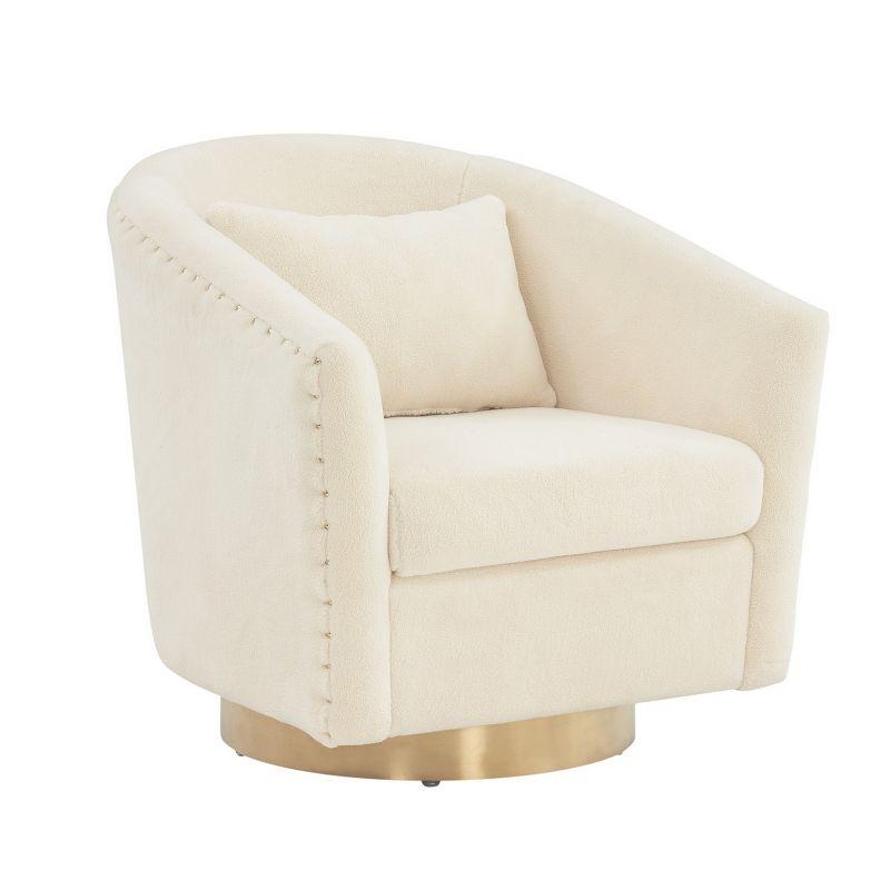 Skye Upholstered Swivel Barrel Chair