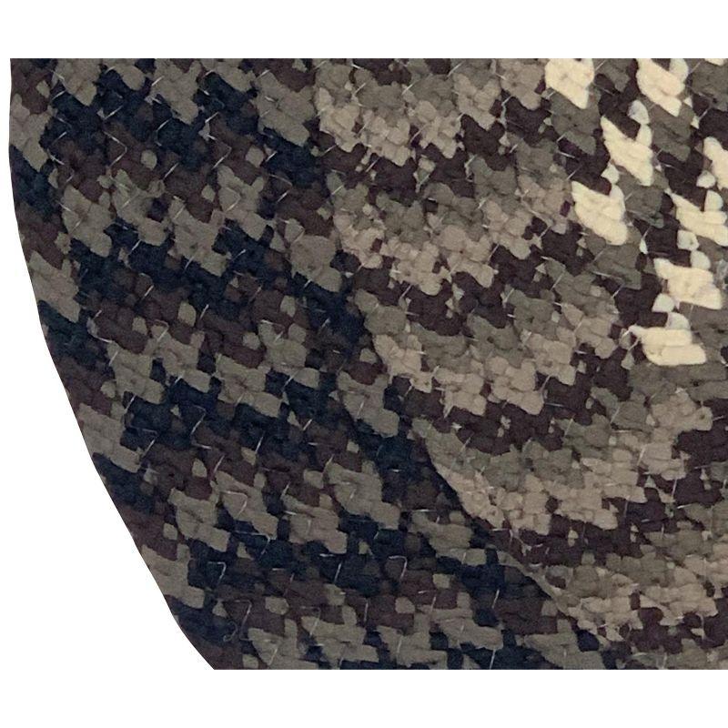 48" x 72" Alpine Collection Chocolate Stripe Reversible Indoor Area Utility Oval Rug - Better Trends