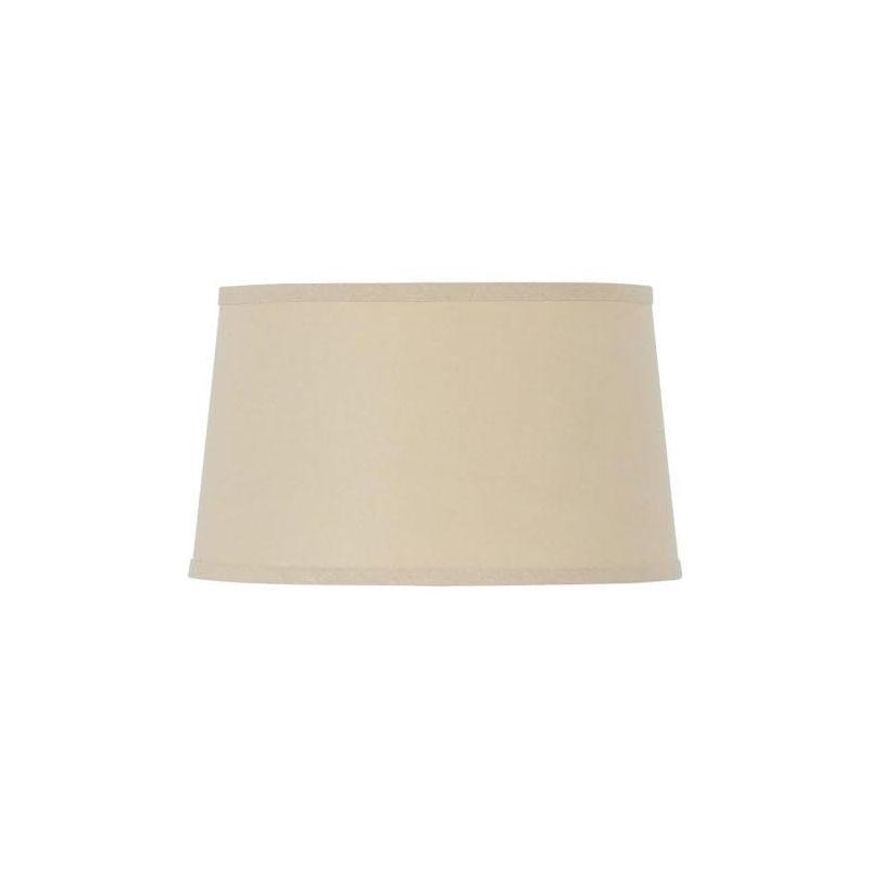 Beige Linen Drum Hardback Lamp Shade 16"