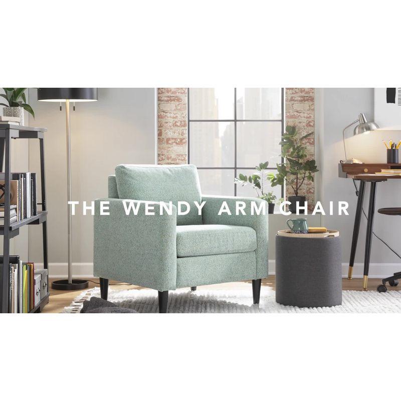 Wendy Arm Chair Polyester/Wood - LumiSource