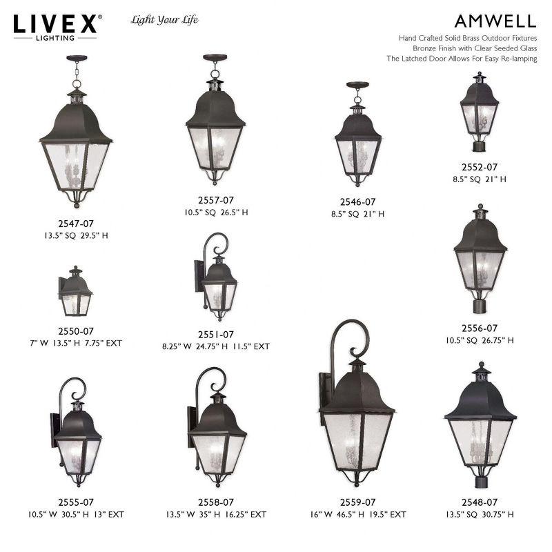 Livex Lighting Amwell 3 - Light Wall Light in  Bronze