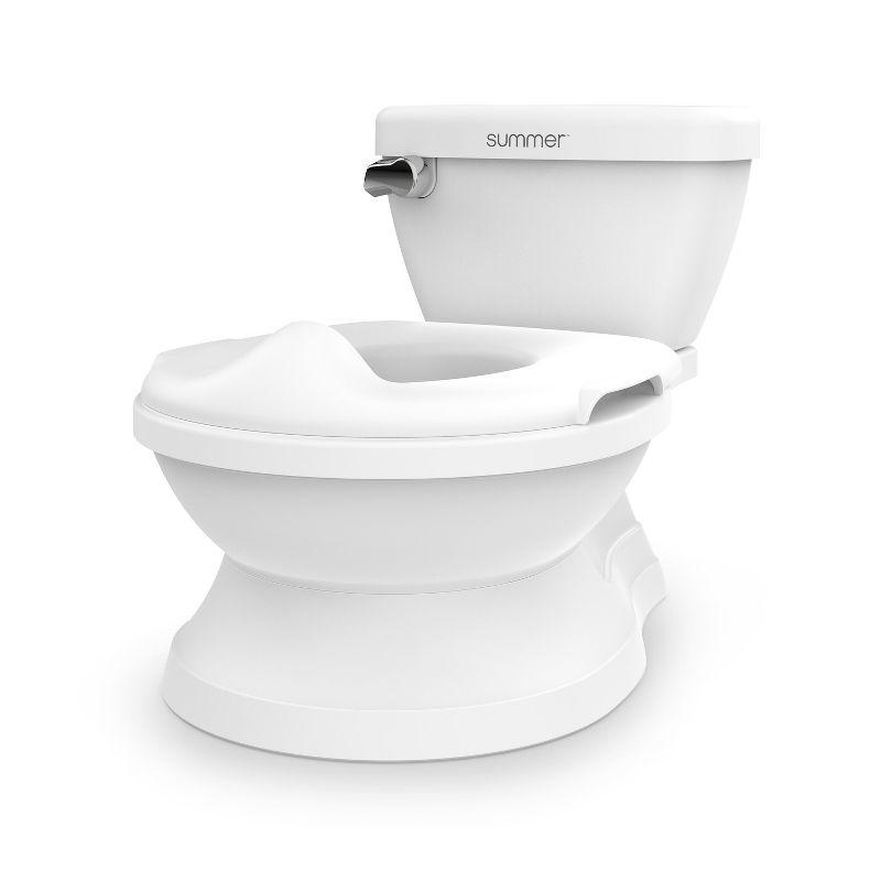 White Toddler Potty Training Chair with Flushing Sound