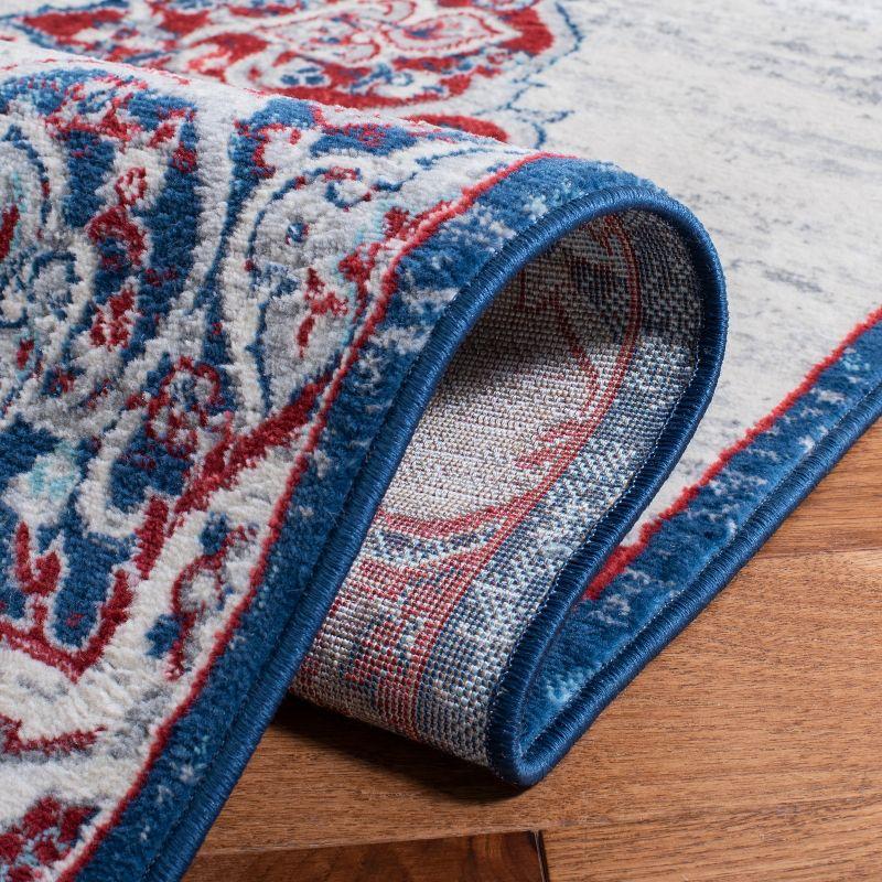 Brentwood BNT802 Power Loomed Area Rug - Grey/Ivory - 9'x9' - Safavieh.