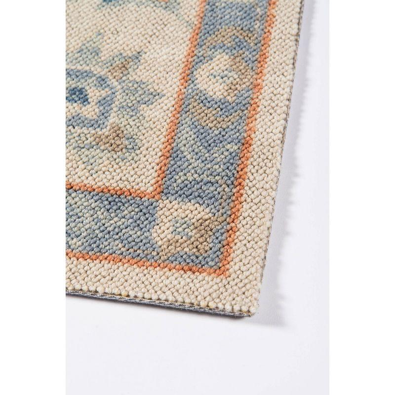 Momeni 3'3"x5' Anatolia Mae Medallion Machine Loomed Area Rug Blue: Wool & Nylon, Low Pile, Indoor Classic Rectangle Rug