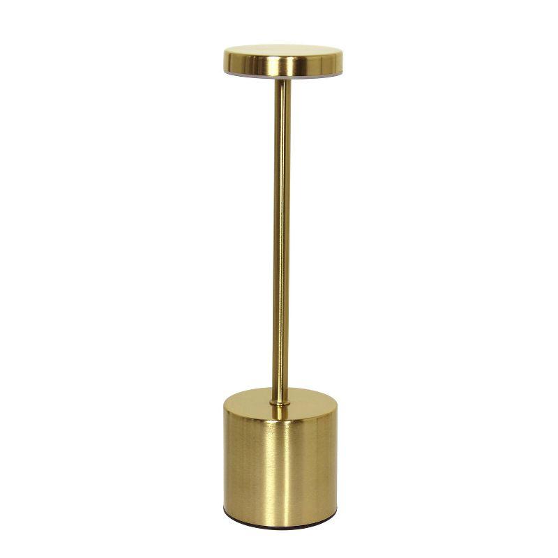 Wrought Studio™ Simple Designs 12.75" Skelly Disc Dimming & Rechargeable Cordless 4-Way Touch Sensor Stick Desk Lamp