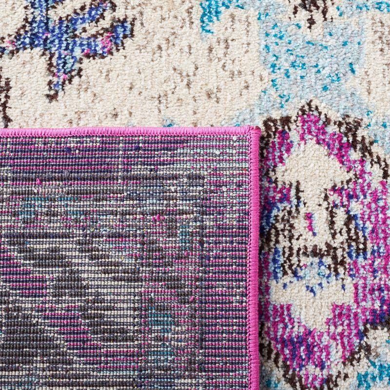 Madison MAD484 Power Loomed Indoor Area Rug - Lavender/Light Blue - 6'x9' - Safavieh