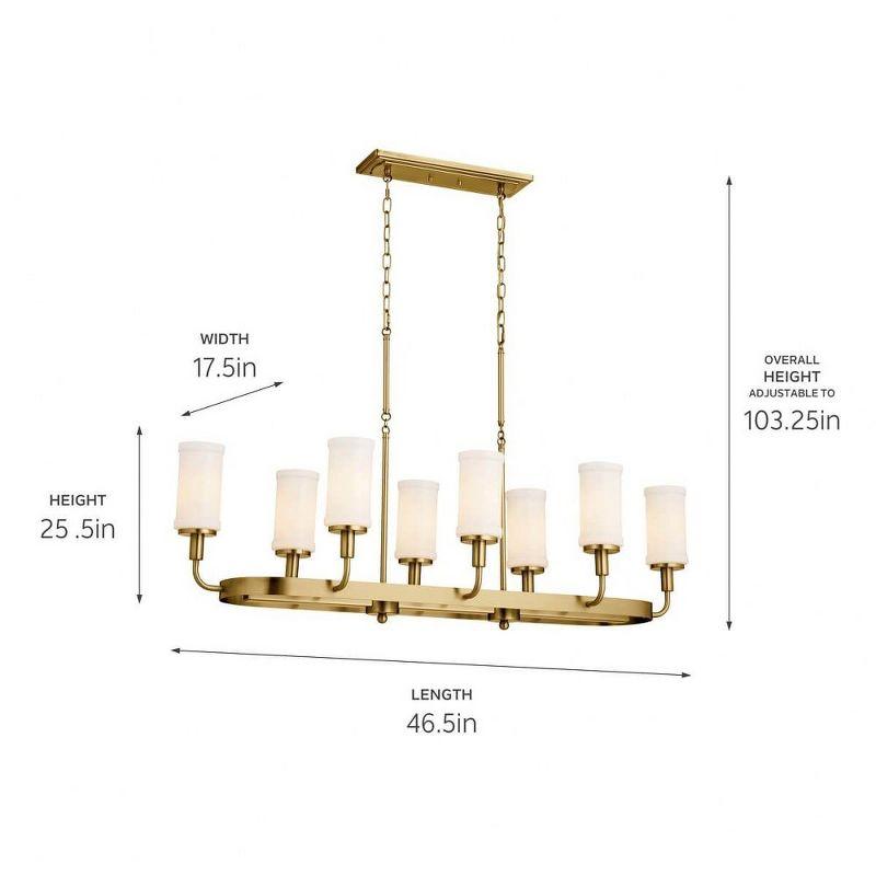 Kichler Lighting Vetivene 8 - Light Chandelier in  Natural Brass