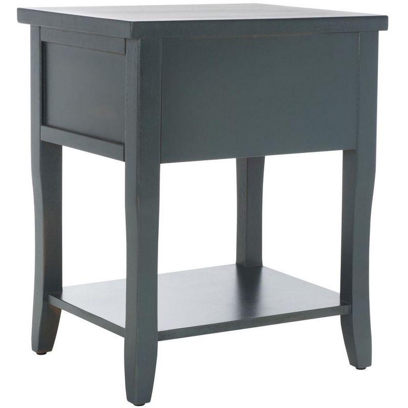 Coby Nightstand With Storage Drawer - AMH6616 - Dark Teal - Safavieh Couture