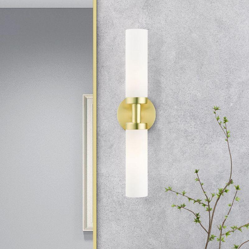 Livex Lighting Aero 2 - Light Vanity in  Satin Brass