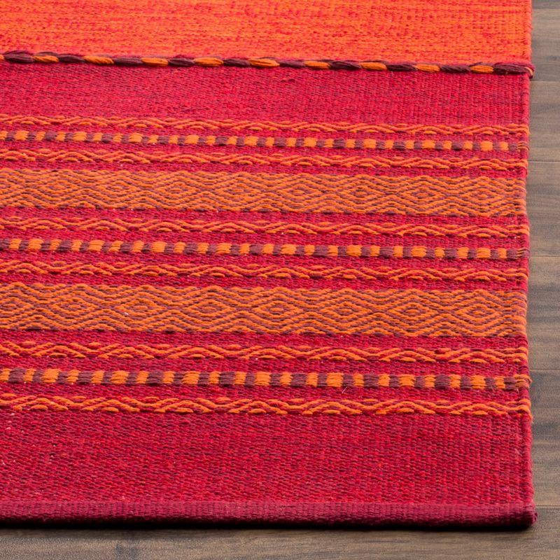 Montauk MTK215 Hand Woven Area Rug - Orange/Red - 6'x6' - Safavieh.