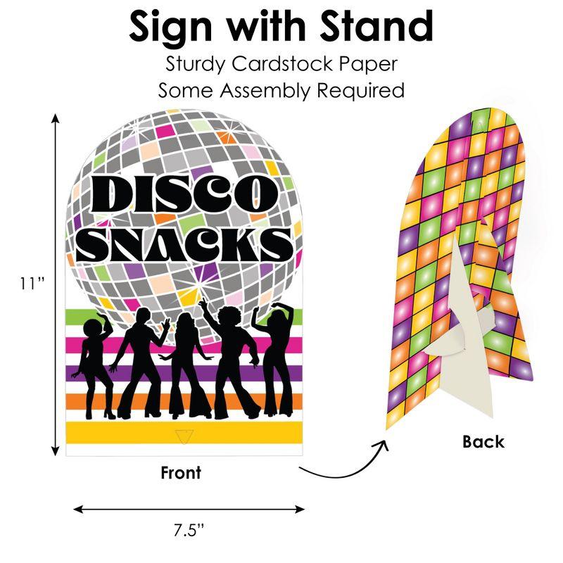 Big Dot of Happiness 70’s Disco - DIY 1970s Disco Fever Party Signs - Snack Bar Decorations Kit - 50 Pieces