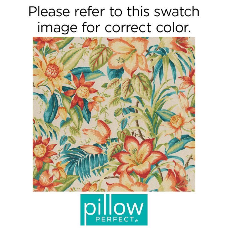 Floral Indoor/Outdoor Reversible Throw Pillow