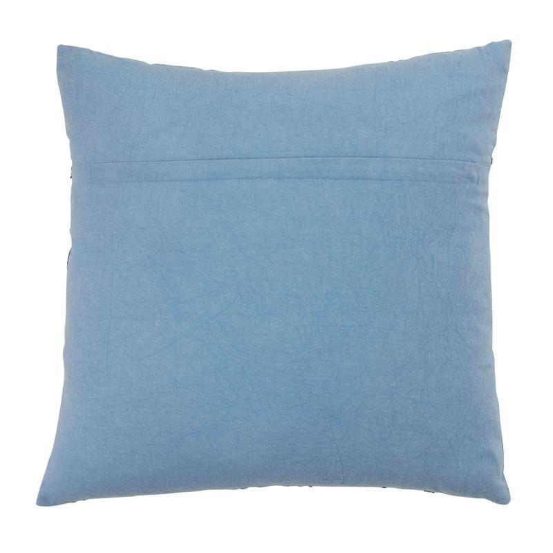 Saro Lifestyle Stonewashed Starfish  Decorative Pillow Cover, Blue, 20"