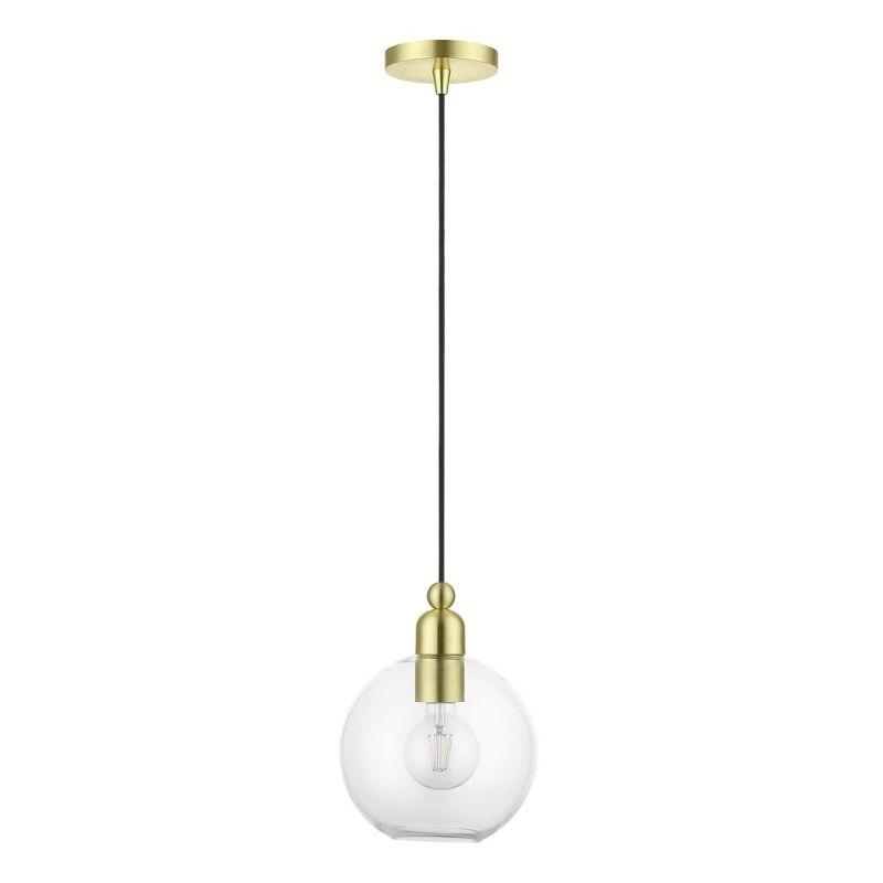 Livex Lighting Downtown 1 - Light Pendant in  Satin Brass