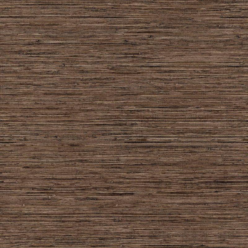 Brown Grasscloth Peel and Stick Vinyl Wallpaper Roll