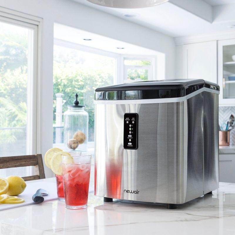 Newair Countertop Ice Maker, 28 lbs. of Ice a Day, 3 Ice Sizes, BPA-Free Parts