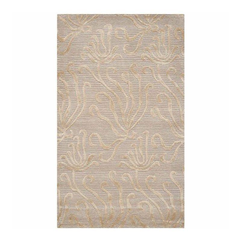 Martha Stewart Silk & Wool Pile Floral Rug