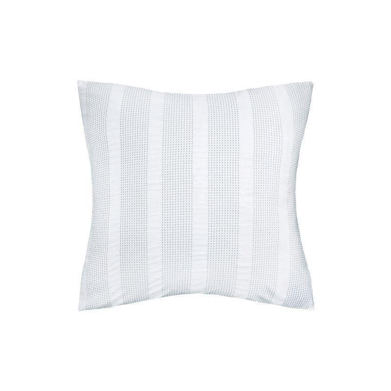 Mason Gray and White Cotton Euro Sham