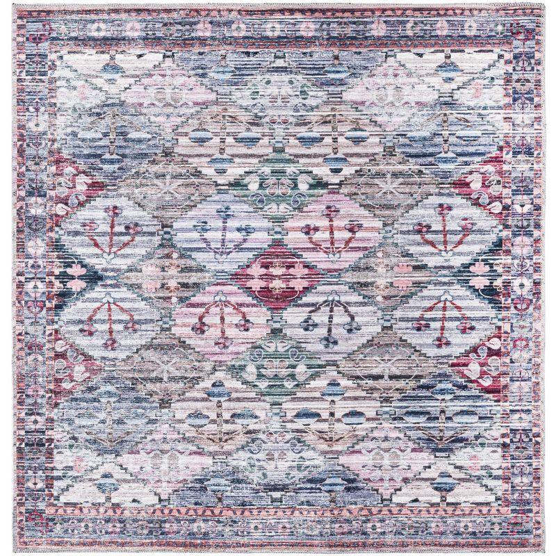 Unique Loom 5' 3 x 5' 3 Mangata Maya Machine Washable Multi Area Rug