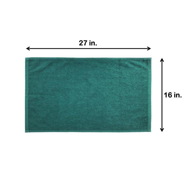 Arkwright Bleach Safe Jr. Salon Towels (12 Pack), 100% Ring Spun Cotton, 16x27, Hunter Green