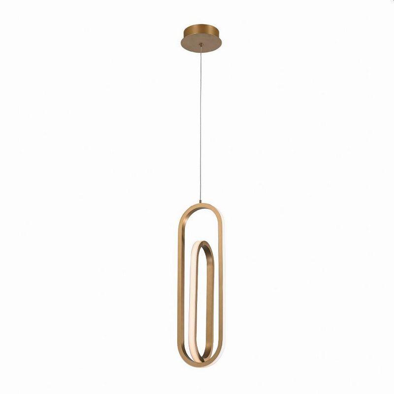 1 - Light Gold LED Single Pendant