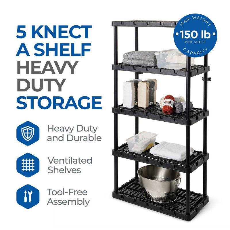 36'' W Plastic Shelving Unit