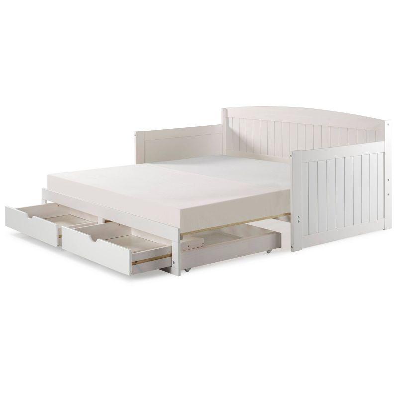 Alaterre Furniture King Harmony Kids' Daybed with Conversion White