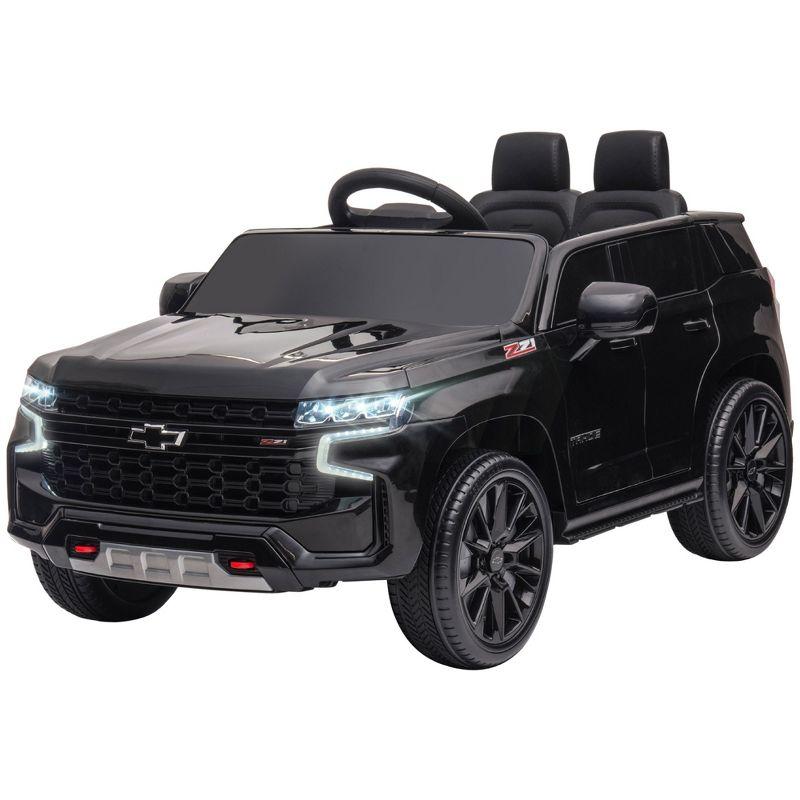 Aosom 12V Electric Ride-On Car with Remote Control & Horn Honking, Kids Ride-on Toy for 3-6 Year Old, Gift for Boys and Girls, Black