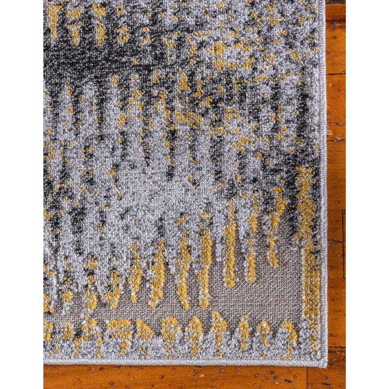 Unique Loom 5' 1 x 8' 0 Ivory Outdoor Modern New York Area Rug