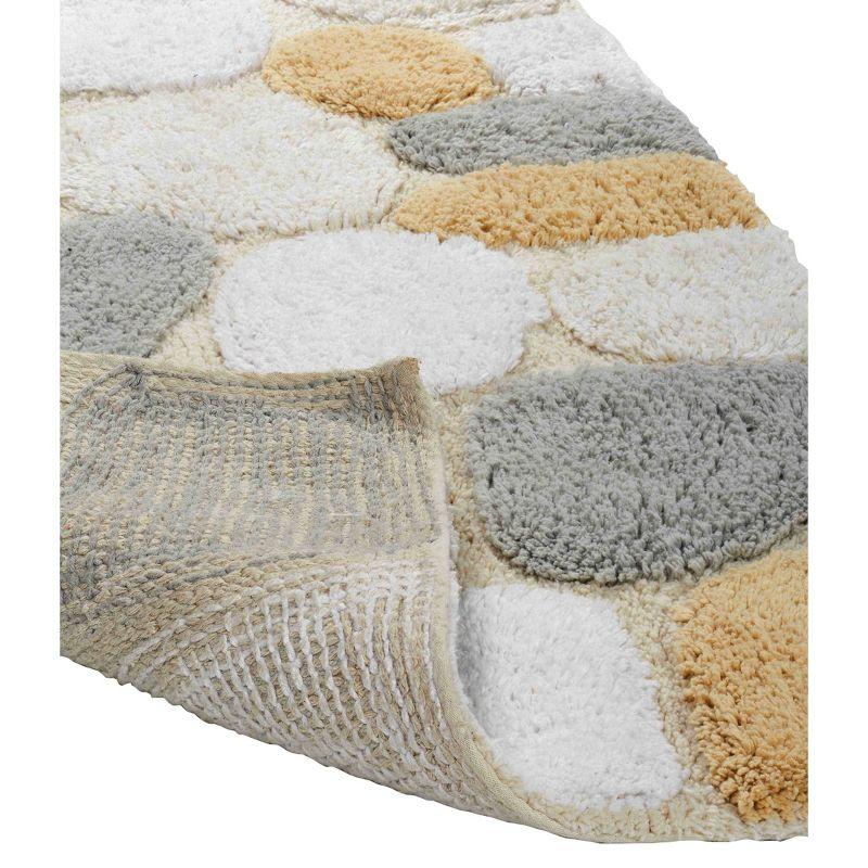2pc 32"x20" Pebbles Bath Rug Set Spa Light Beige - Chesapeake Merchandising: Cotton Tufted Bathroom Mats, Machine Washable