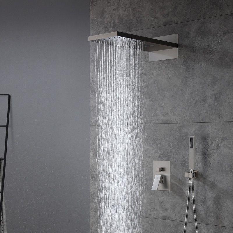 Cascade Bliss Luxury Complete Shower System with Rough-in Valve