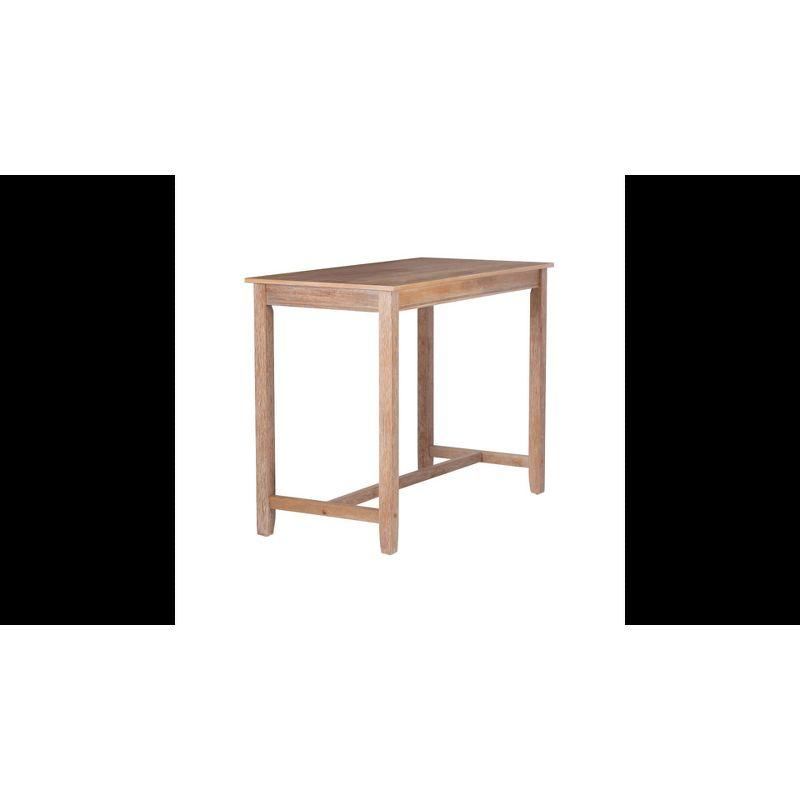 3pc Claridge Backless Stools Counter Height Dining Set Brown/Beige - Linon: Rubberwood, Padded Seat, Nesting Design