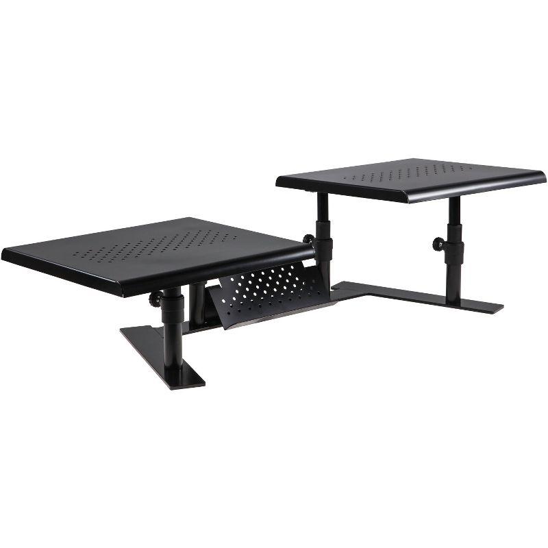 Allsop® Metal Art ErgoTwin Dual Monitor Stand in Black