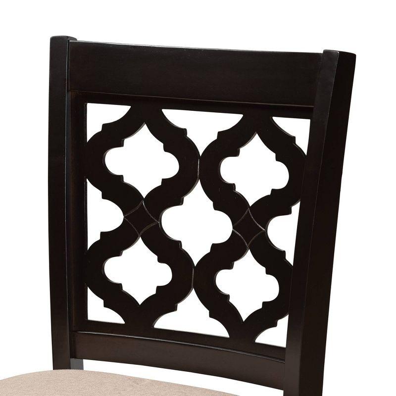 2pc Ramiro Wood Counter Height Barstools - Baxton Studio