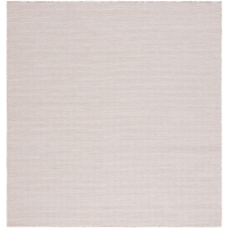 Hampton Beige and Ivory Square Indoor/Outdoor Rug