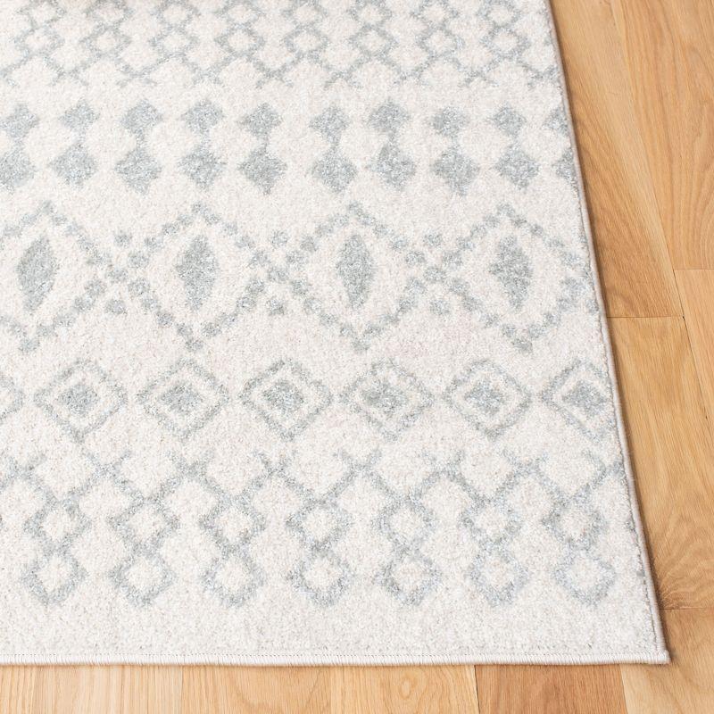 Tulum TUL240 Power Loomed Indoor Area Rug - Ivory/Light Grey - 5'3"x7'6" - Safavieh