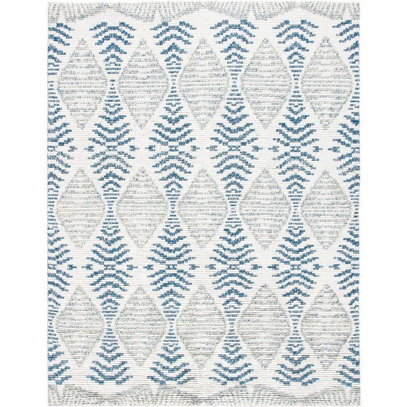 Kenya KNY175 Hand Knotted Area Rug - Blue/Ivory - 8'x10' - Safavieh