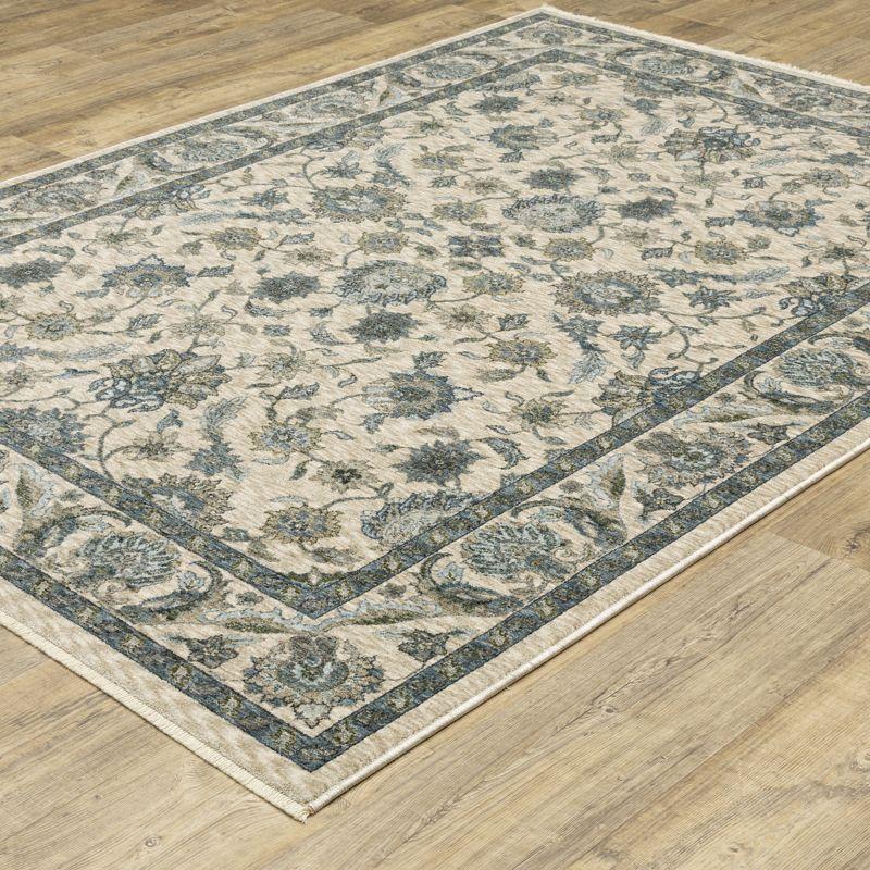 Oriental Weavers Aberdeen 070I1 Beige/ Blue Indoor Area Rug - 2' x 3'
