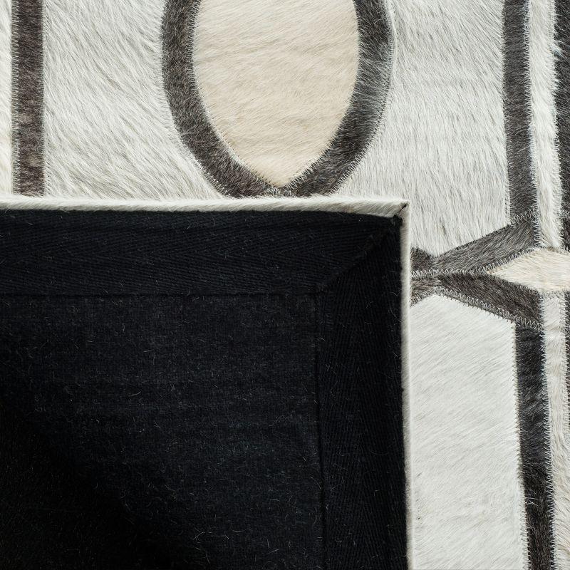 Studio Leather STL662 Hand Woven Area Rug - Ivory/Grey - 4'x6' - Safavieh.