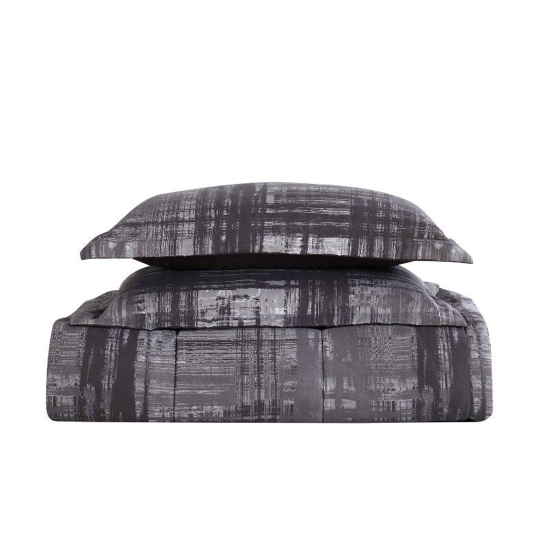 Style 212 Camden Modern & Contemporary Box Stitch Plaid Comforter Set