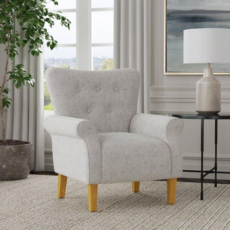 Rolled Arm Accent Chair - HomePop