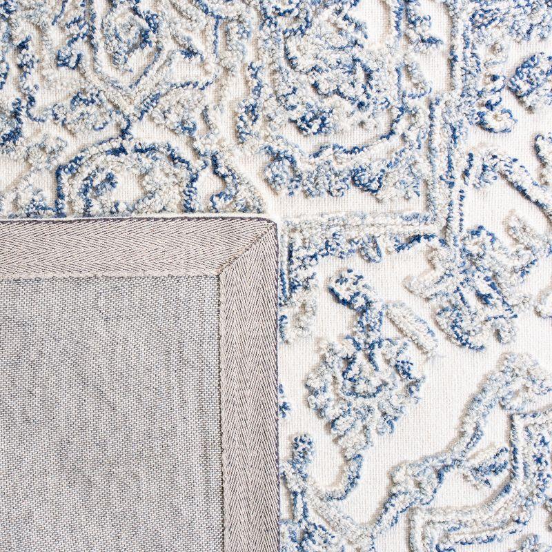 Trace TRC302 Hand Tufted Area Rug - Ivory/Blue - 8'x10' - Safavieh.