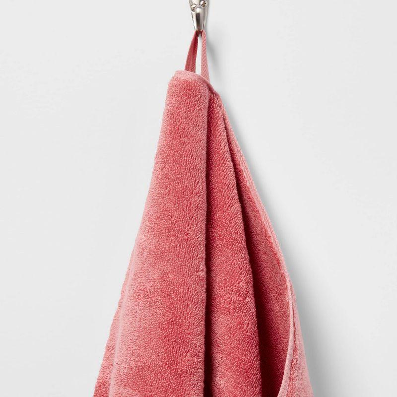 Total Fresh Antimicrobial Oversized Bath Towel Rose Pink - Threshold™: 100% Cotton, Low Lint, Machine Washable