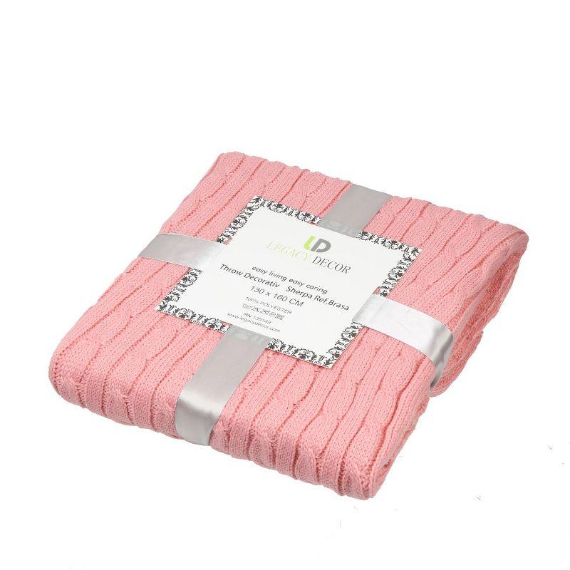 Legacy Decor Knitted Throw Blanket