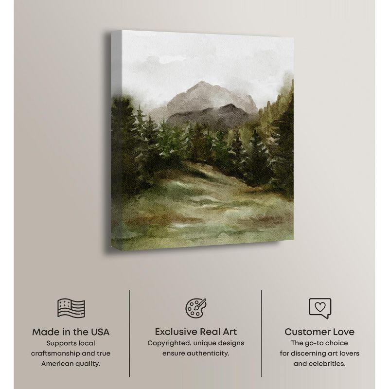 Art Remedy Watercolor Landscapes " April Woodland " by Art Remedy on Canvas