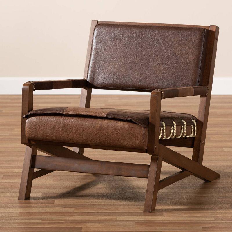 Bidwell Faux Leather Accent Chair