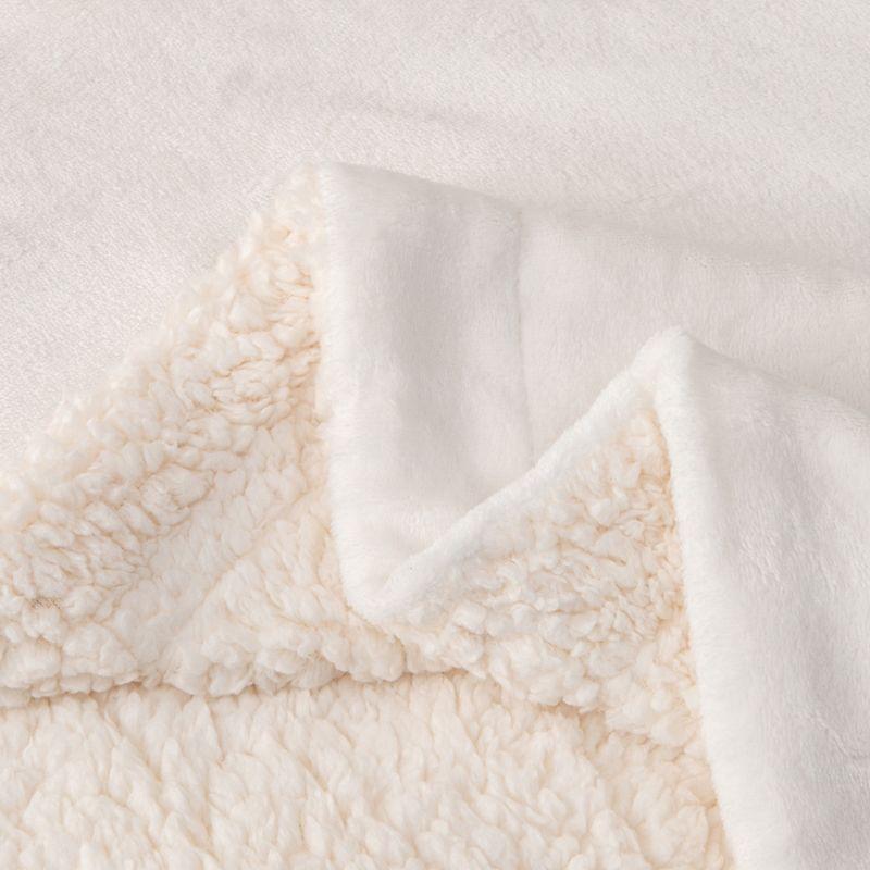 Velvet Plush Soft Fleece Reversible Throw, Warm and Comfortable Bed Blanket - Great Bay Home