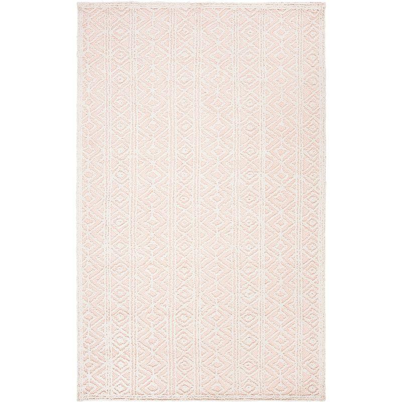 Elegance Trace 8' x 10' Hand-Tufted Wool & Viscose Beige and Pink Rug